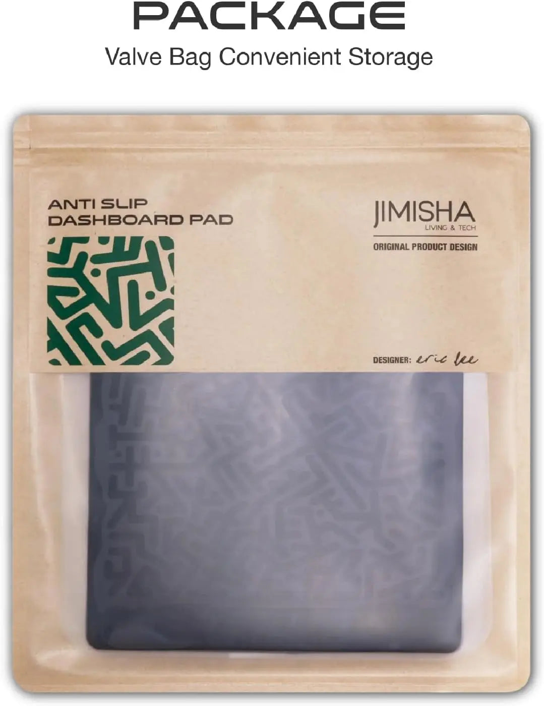 Anti Slip Pad Sticky Gripping Gel Pad Multifunctional Fixate Non-Slip Mounting Cell Pad, 6.3 X 5.1 Inch (2 Pack)