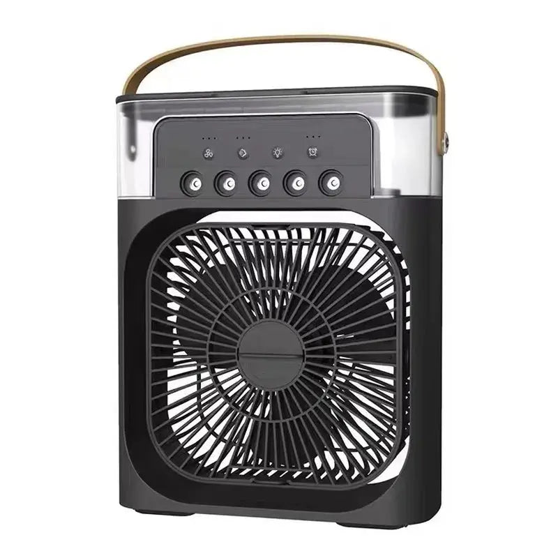 Portable Fan Air Conditioners USB Electric Fan Air Cooler LED Night Light Water Mist Fun 3 in 1 Air Humidifier for Home