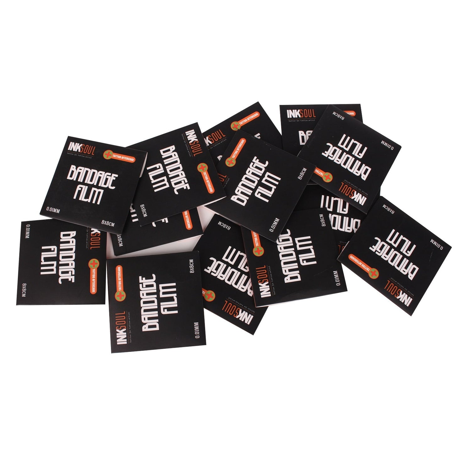 INKSOUL® Tattoo Aftercare Bandage Film 0.01mm ultrathin 3.1in X 3.1in 10sheets INKSOULSUPPLY.COM