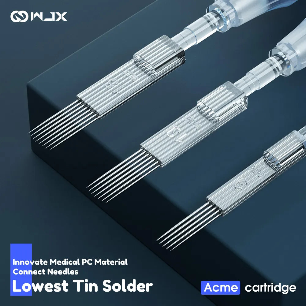 WJX Professional Tattoo Cartridges Needles - 0.35MM/0.30MM Curved Magnum | Box of 20 INKSOULSUPPLY.COM
