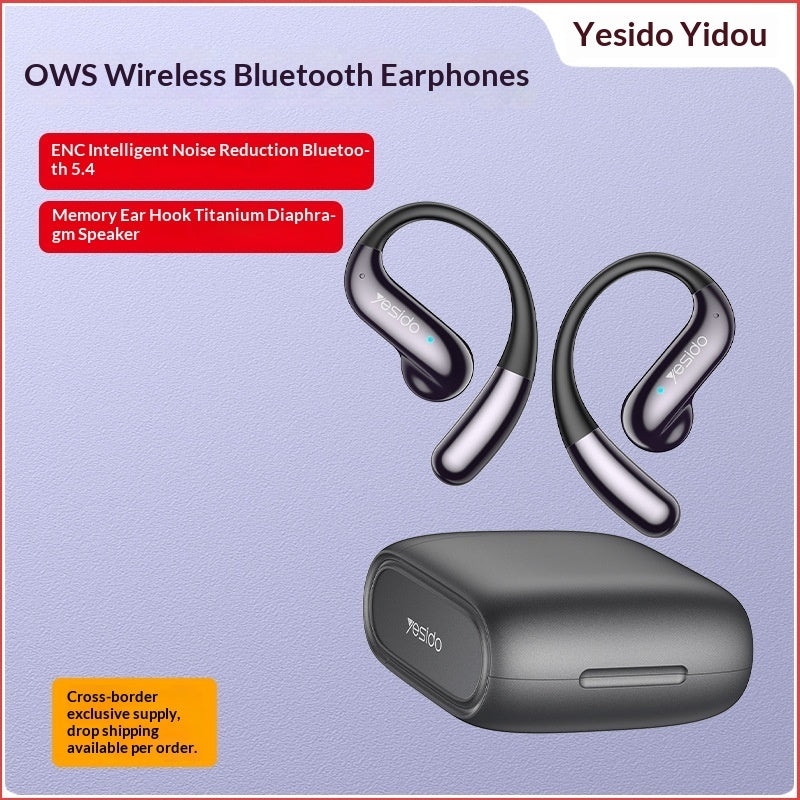 Long-lasting Over-ear Noise-canceling Wireless Bluetooth Earbuds FLIPSTYLEZLLC