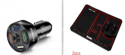 Fast Charge Car Charger One For Four Car Mobile Phone Charger Car Charger FLIPSTYLEZLLC