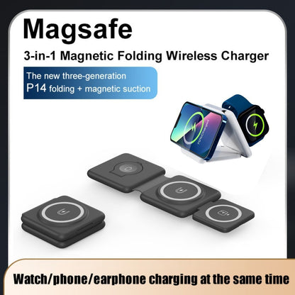 Folding Magnetic Suction Wireless Charger 3-in-1 FLIPSTYLEZLLC