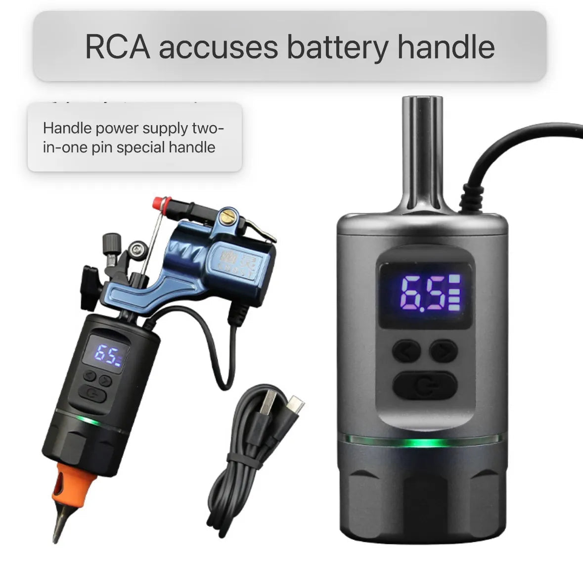 Multi-functional portable charging hand-held handle INKSOULSUPPLY.COM