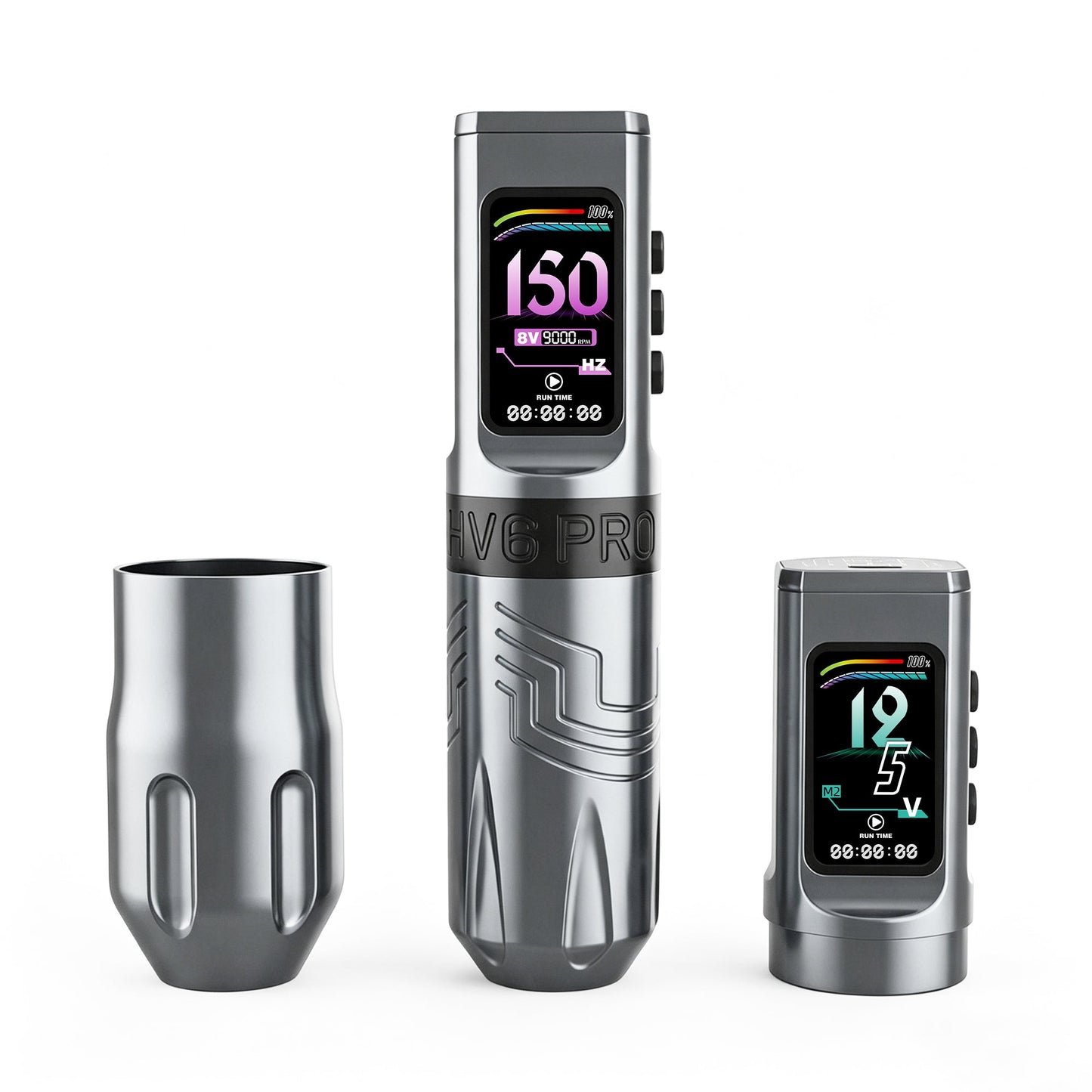 INKSOUL® Tattoo Machine Wiresles Pen 4.2MM Strokes Two Grips Two Batteries Two Modes 2 in 1 | HV6 PRO INKSOULSUPPLY.COM