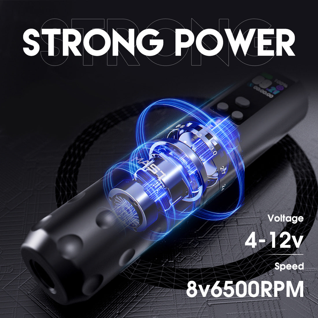 Dragonhawk Wireless Tattoo Pen Machine 2.4-4.2MM Strokes Length | Mast Fold 2 Pro INKSOULSUPPLY.COM