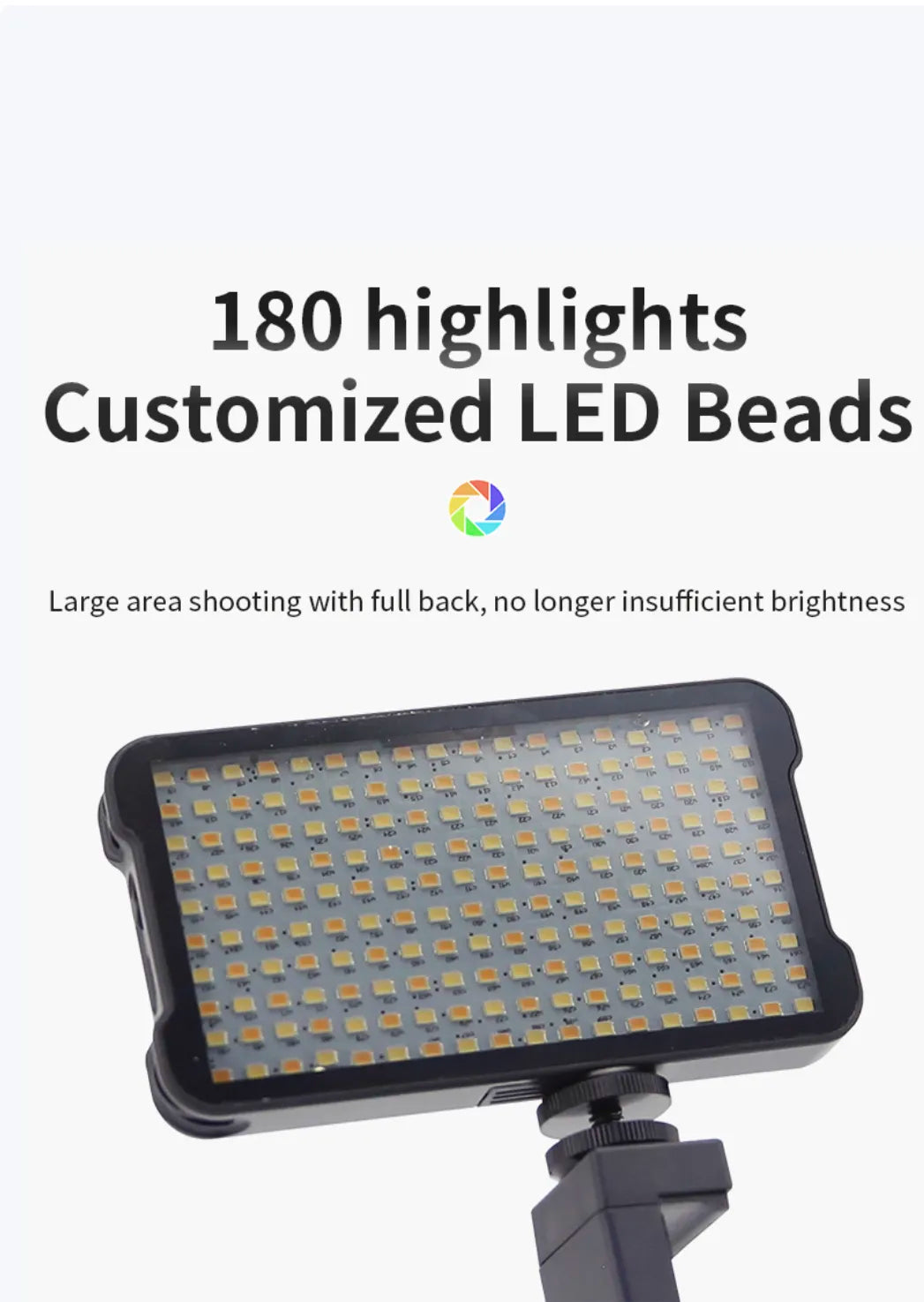 Professional Tattoo Photography Anti-2.0 Glare Kit 180 LED Beads（10W） INKSOULSUPPLY.COM