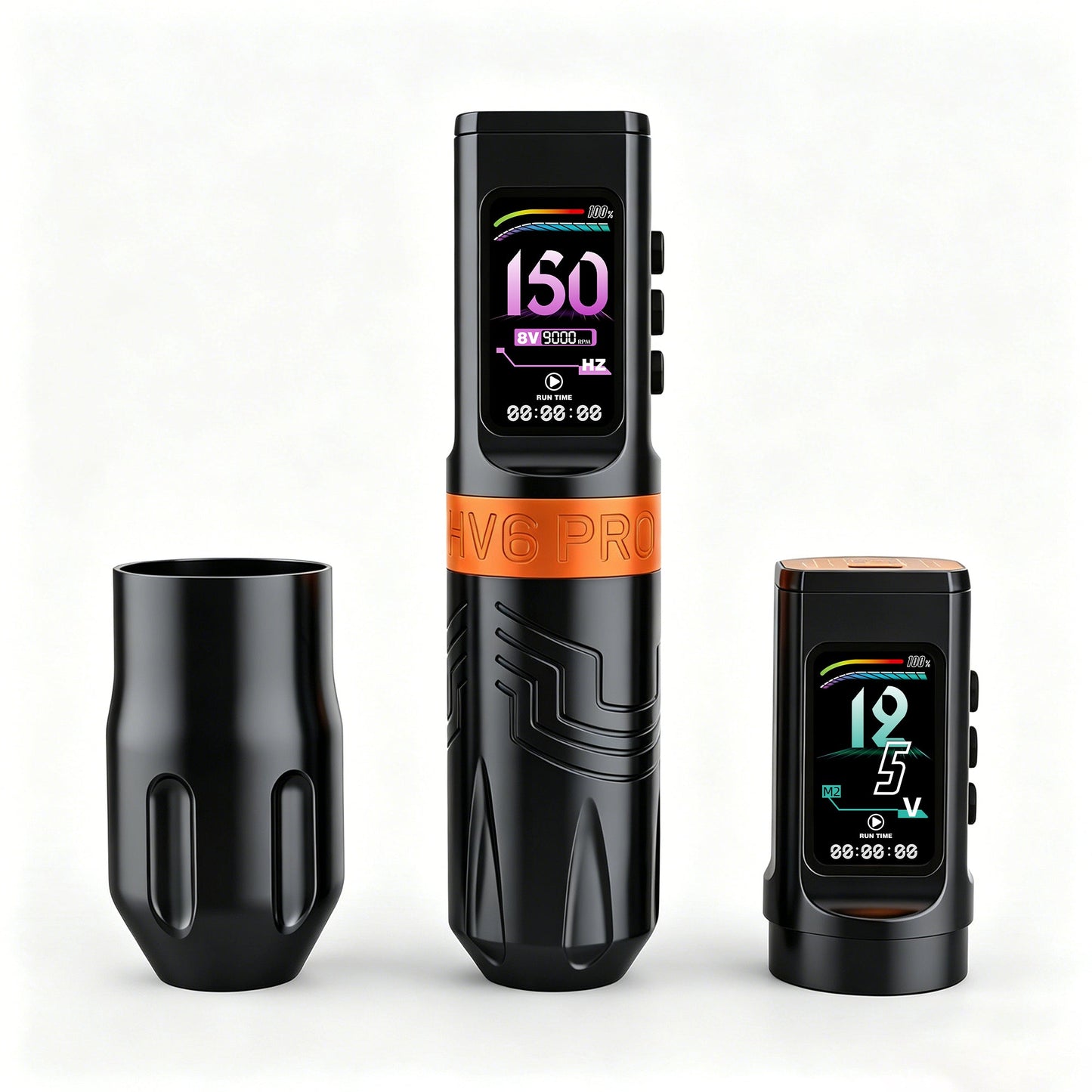 INKSOUL® Tattoo Machine Wiresles Pen 4.2MM Strokes Two Grips Two Batteries Two Modes 2 in 1 | HV6 PRO INKSOULSUPPLY.COM
