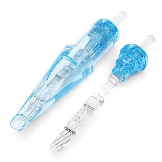 WJX Professional Tattoo Cartridges Needles - 0.35MM/0.30MM Curved Magnum | Box of 20 INKSOULSUPPLY.COM