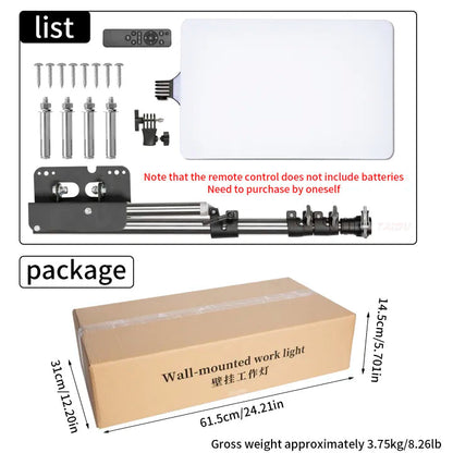 TAIDU PROMOTIONAL PL-48 LARGE PANEL TELESCOPING TATTOO WALL LIGHT INKSOULSUPPLY.COM