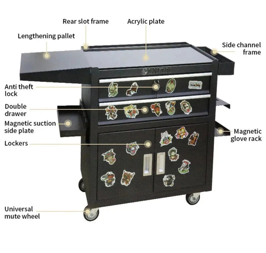 Multifunctional tattoo tool workbench tool car INKSOULSUPPLY.COM