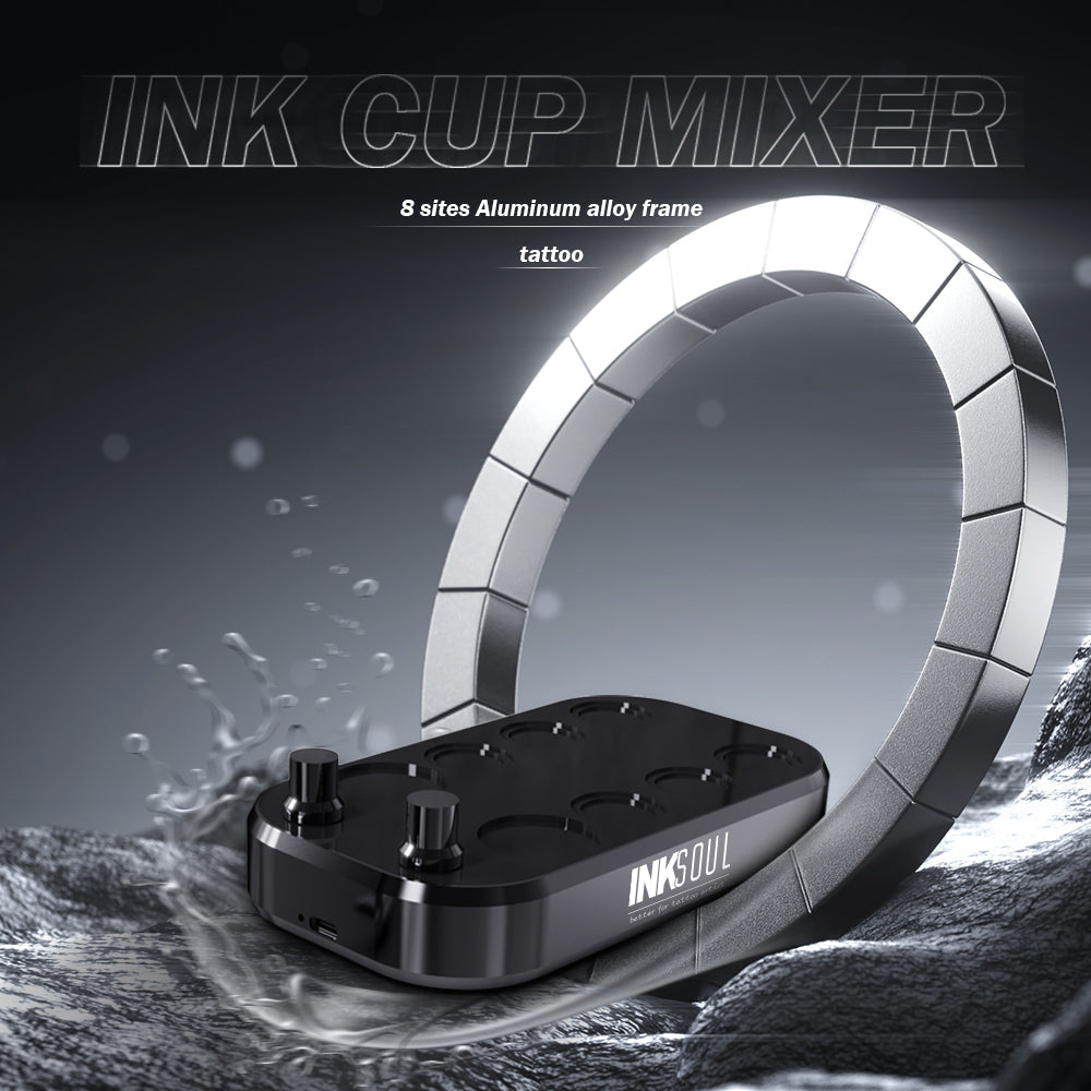 INKSOUL® TATTOO INK CUP MIXER 8 sites Aluminum alloy frame INKSOULSUPPLY.COM