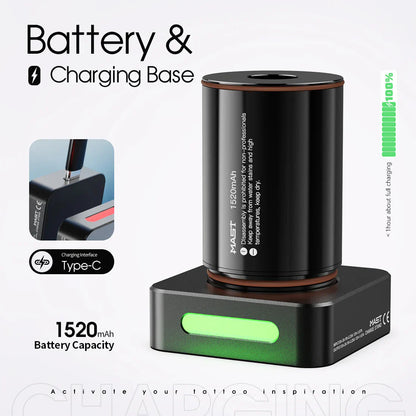 Original Battery&Charging Base for MAST Racer Pro Wireless Tattoo Pen Machine INKSOULSUPPLY.COM