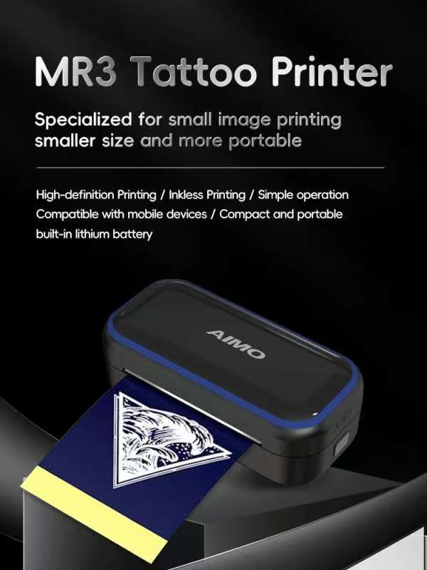AIMO MR3 Bluetooth Tattoo Stencil Pocket Printer (can use roll paper) INKSOULSUPPLY.COM