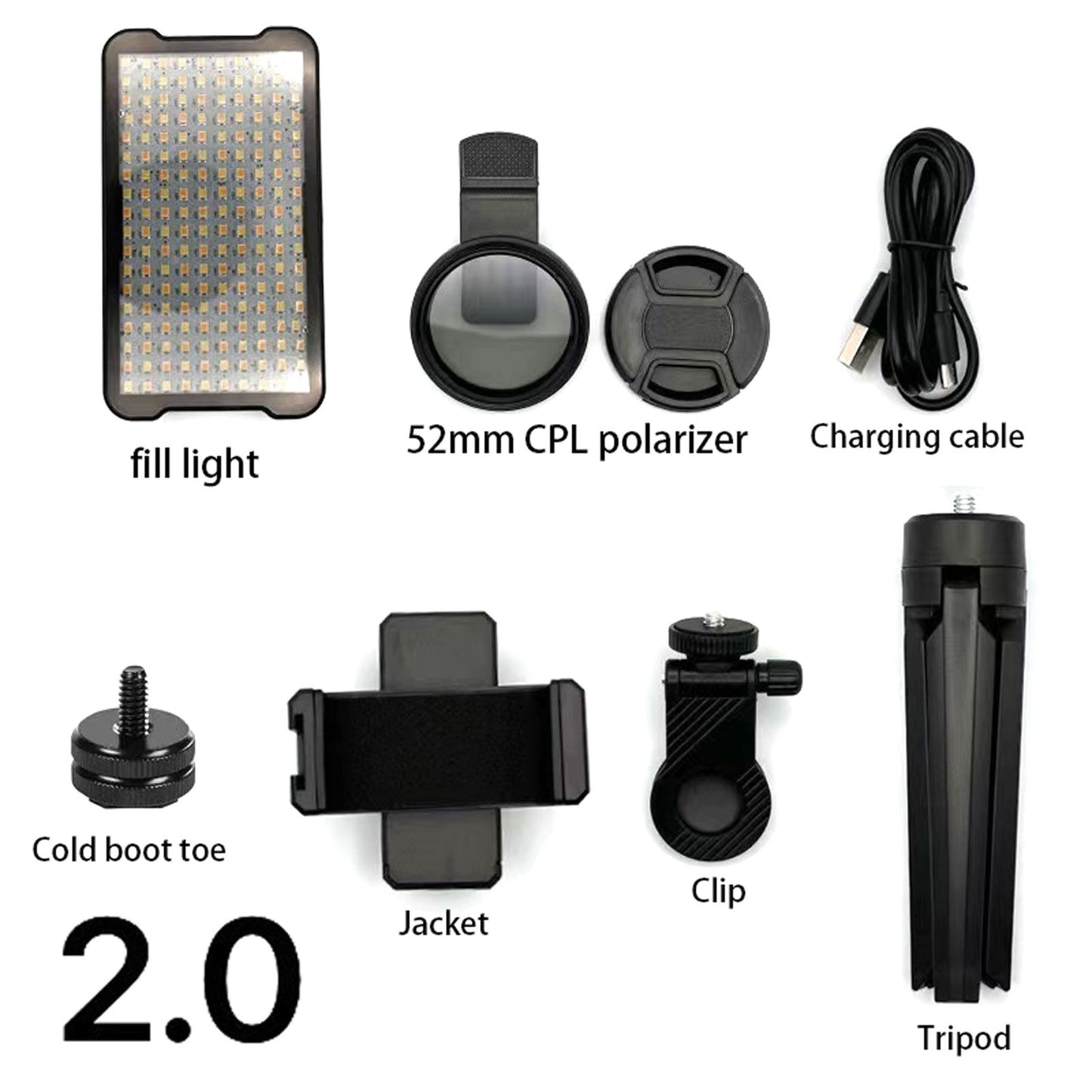 Professional Tattoo Photography Anti-2.0 Glare Kit 180 LED Beads（10W） INKSOULSUPPLY.COM