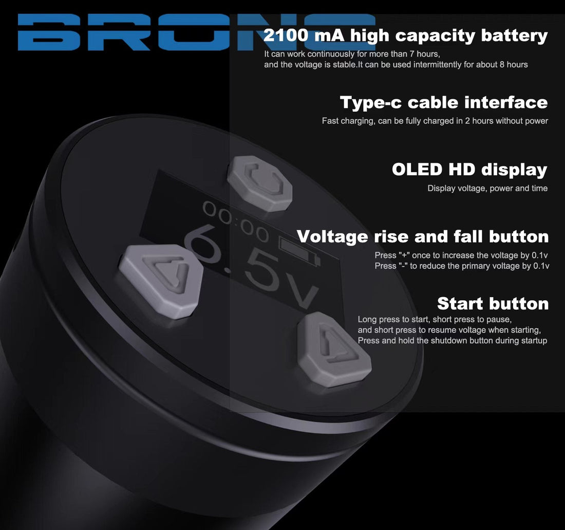 2024 BRONC Max V12 Adjustable Wireless Pen INKSOULSUPPLY.COM
