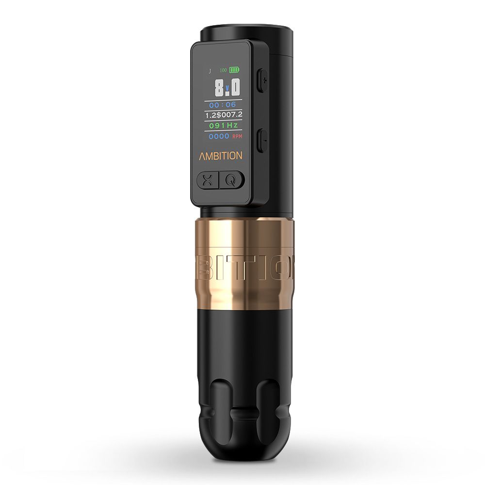 Ambition Soldier Max Wireless Tattoo Machine Pen INKSOULSUPPLY.COM