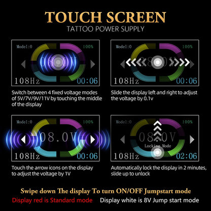 Ambition S1 Touch Screen Tattoo Battery Wristband Supply INKSOULSUPPLY.COM