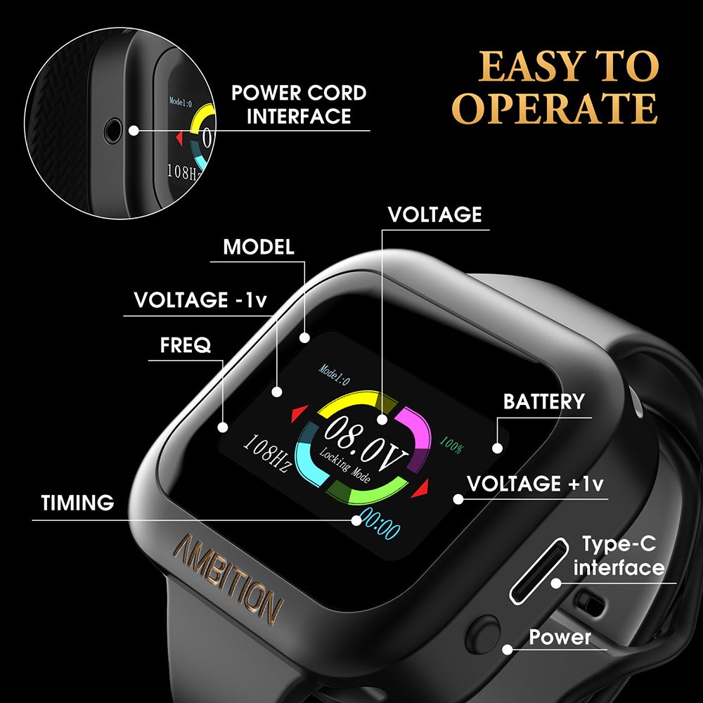 Ambition S1 Touch Screen Tattoo Battery Wristband Supply INKSOULSUPPLY.COM