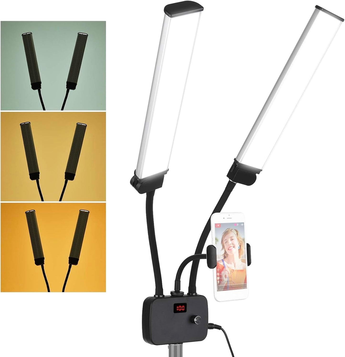 INKSOUL Flexible Double Arms LED Fill Light INKSOULSUPPLY.COM