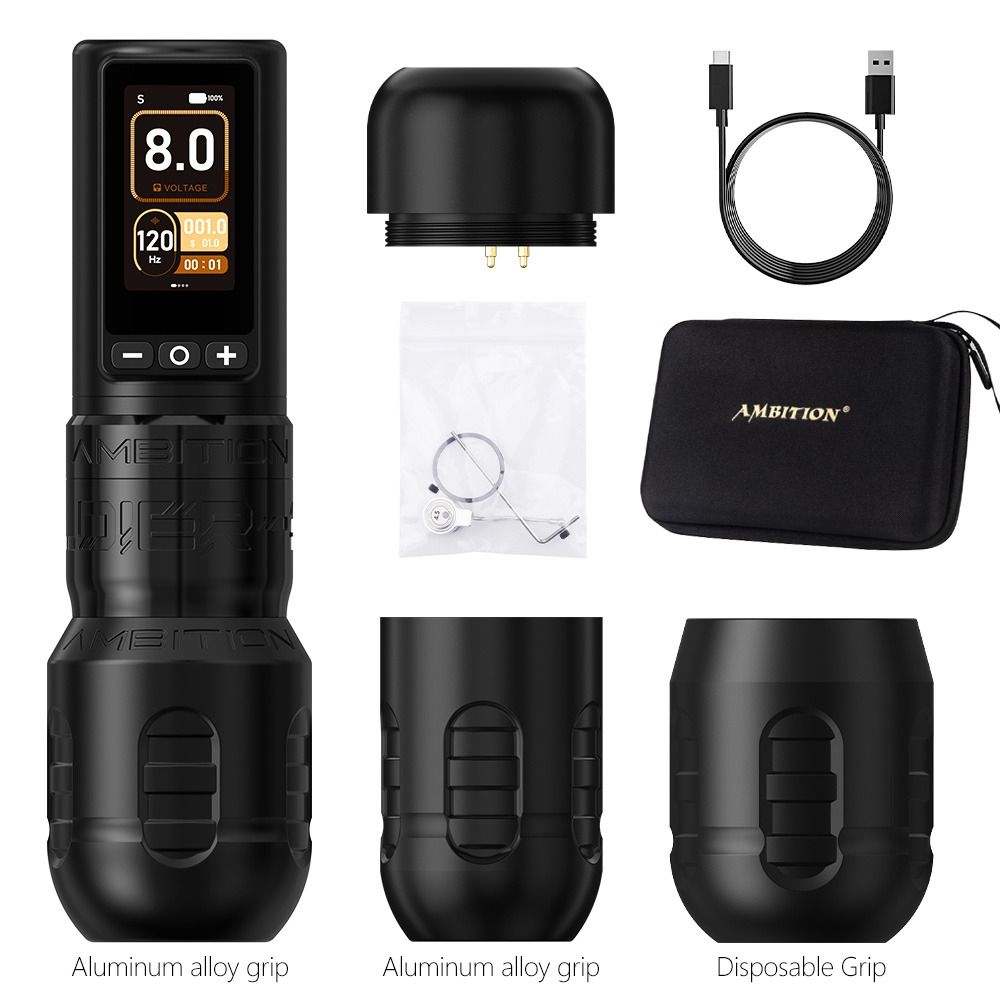 AMBITION SOLDIER 270 WIRELESS TATTOO PEN MACHINE INKSOULSUPPLY.COM