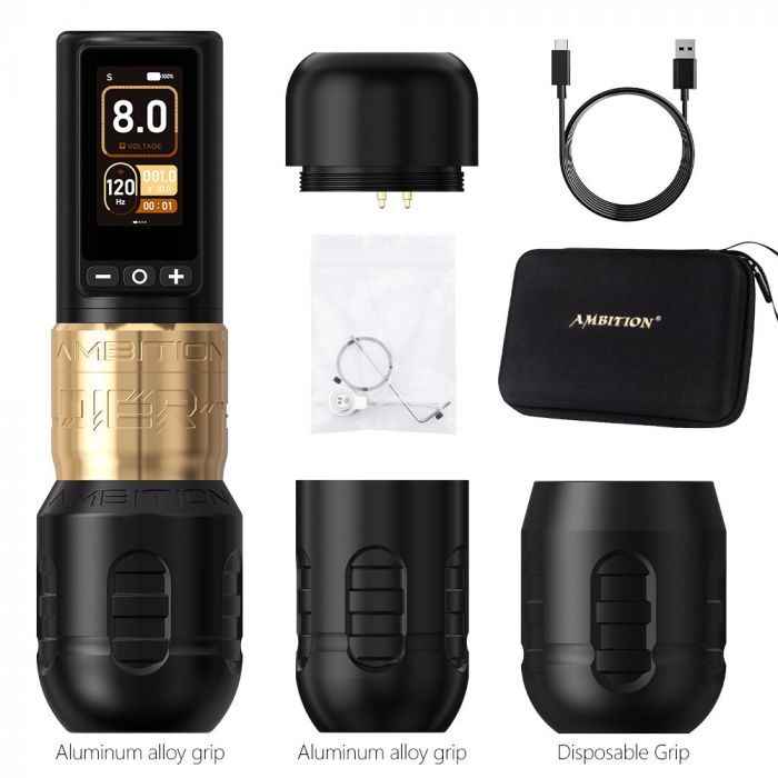 AMBITION SOLDIER 270 WIRELESS TATTOO PEN MACHINE INKSOULSUPPLY.COM