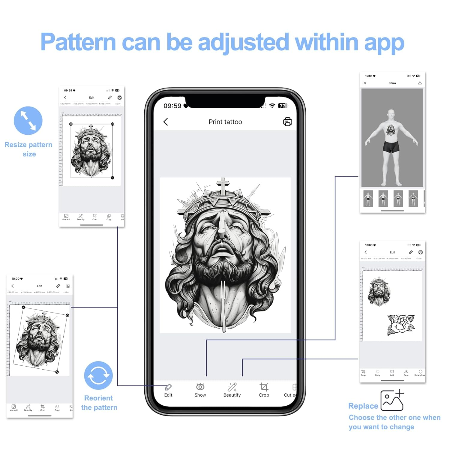 MHT-P8008 Bluetooth Tattoo Stencil Printer | High Precision | Wireless Connectivity INKSOULSUPPLY.COM