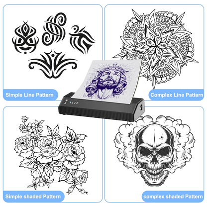 MHT-P8008 Bluetooth Tattoo Stencil Printer | High Precision | Wireless Connectivity INKSOULSUPPLY.COM