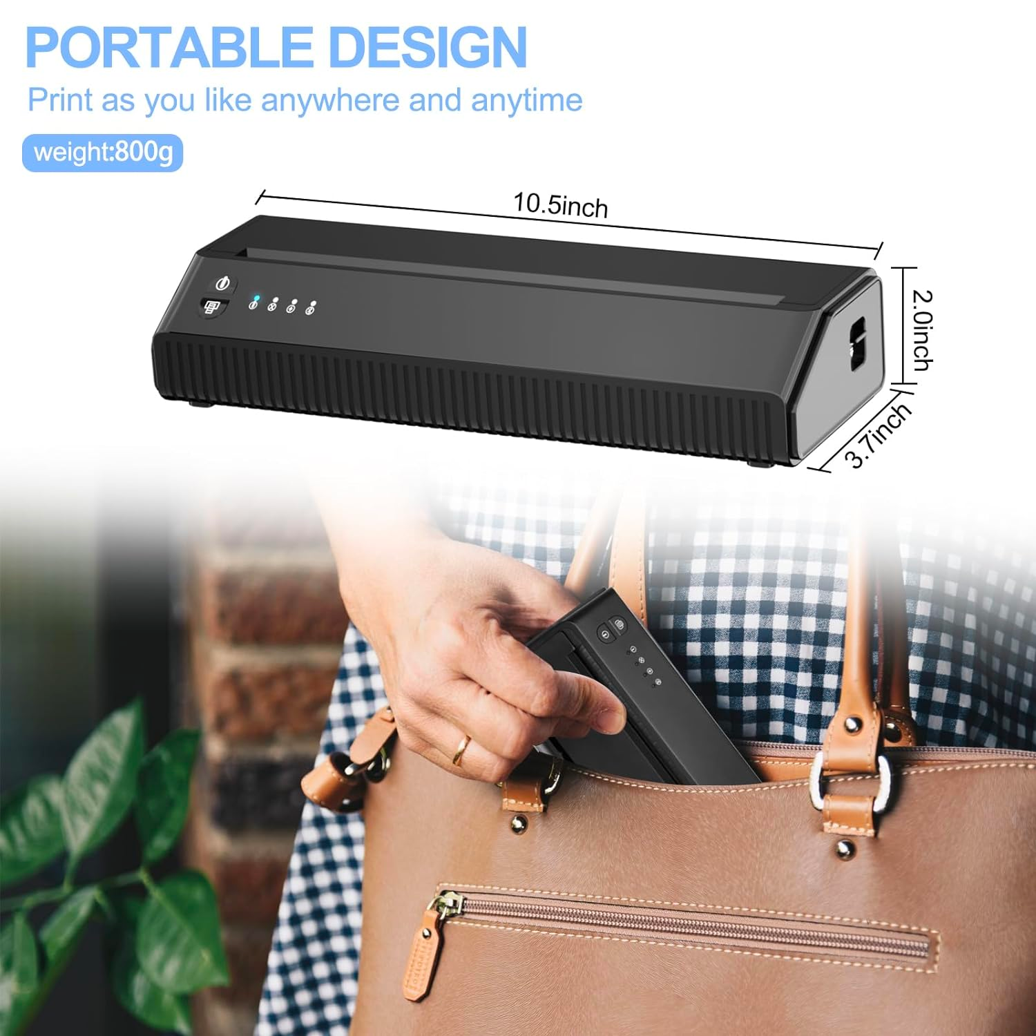 MHT-P8008 Bluetooth Tattoo Stencil Printer | High Precision | Wireless Connectivity INKSOULSUPPLY.COM