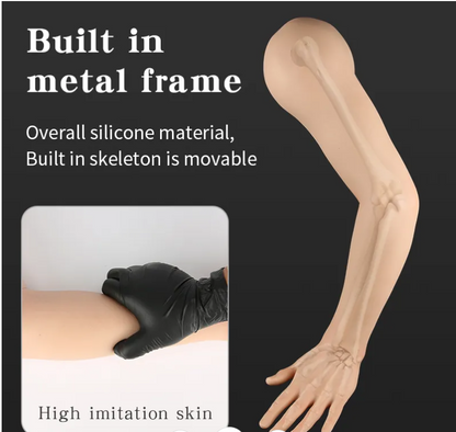 Tattoo imitation silicone movable joint arm INKSOULSUPPLY.COM