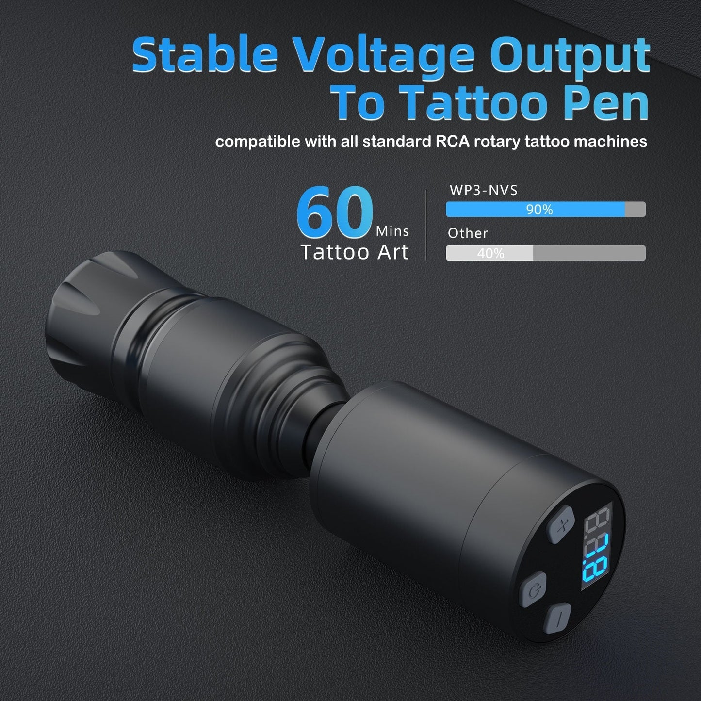 WP3 High-Performance Tattoo Battery INKSOULSUPPLY.COM