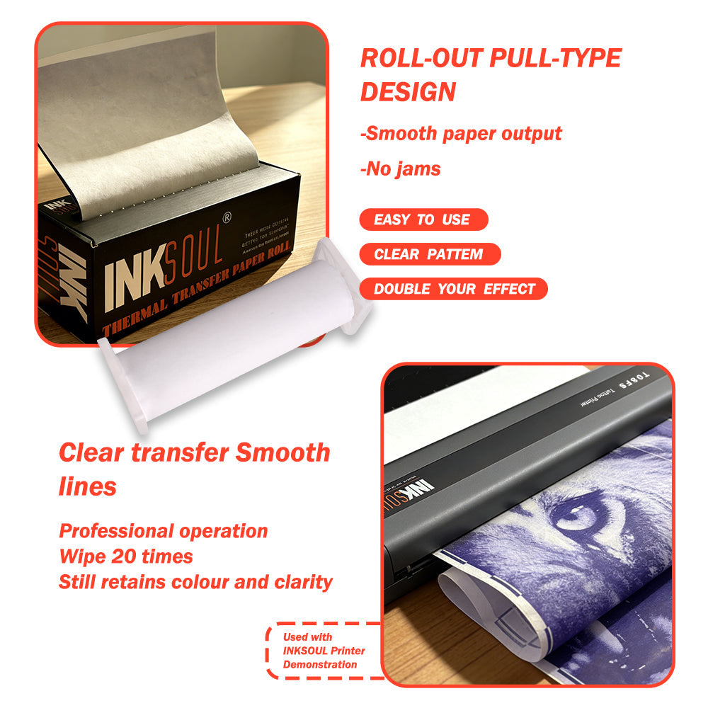 INKSOUL® Tattoo Stencil Paper Roll 210mm*30M INKSOULSUPPLY.COM