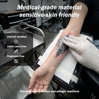 INKSOUL® Tattoo Aftercare Bandage Film 0.01mm ultrathin Roll 6in X 10yd INKSOULSUPPLY.COM