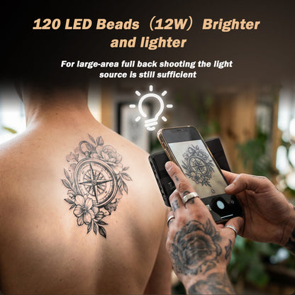 Professional Tattoo Photography Anti-3.0 Glare Kit 120 LED Beads（12W）Brighter and lighter INKSOULSUPPLY.COM