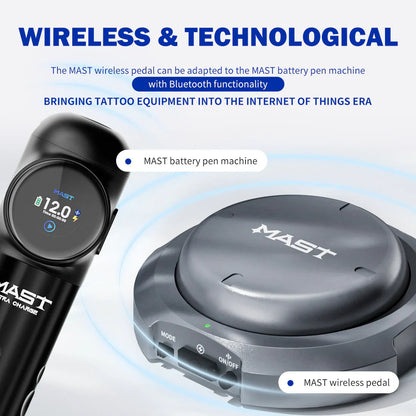 Mast Wireless Foot Pedal Smart Interconnection Bluetooth Pedal INKSOULSUPPLY.COM