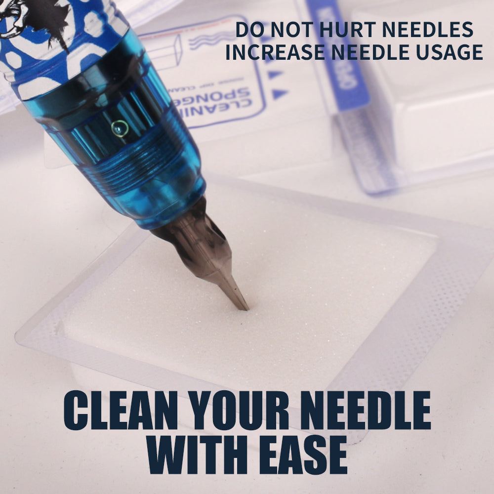 Tattoo Dip Foam - 20Pcs Dip Cups Rinse Caps Tip Rinse Dip Clean Professional Cartridge Dip Foam Cleaning INKSOULSUPPLY.COM