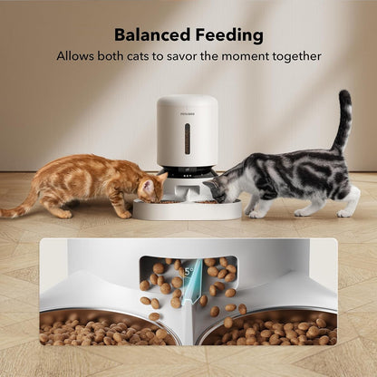 PETLIBRO Automatic Cat Feeder with Camera for Two Cats, 1080P HD Video with Night Vision, 5G Wifi Pet Feeder with Phone APP Control, 2-Way Audio for Cat & Dog, Low Food & Motion & Sound Alerts BazaarBox