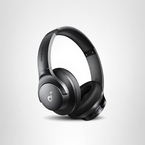 Soundcore by Anker Q20i Hybrid Active Noise Cancelling Headphones, Wireless Over-Ear Bluetooth, 40H Long ANC Playtime, Hi-Res Audio, Big Bass, Customize via an App, Transparency Mode Russell E-Commerce