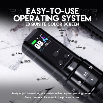 Dragonhawk Wireless Tattoo Pen Machine 2.4-4.2MM Strokes Length | Mast Fold 2 Pro INKSOULSUPPLY.COM