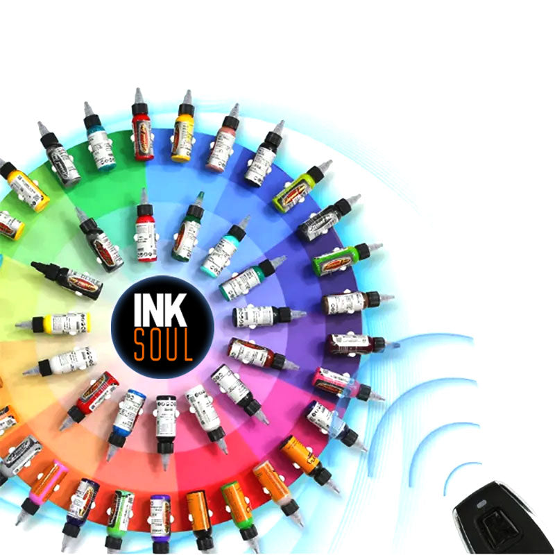 360° Tattoo Ink Display Turntable Wheel Rack INKSOULSUPPLY.COM