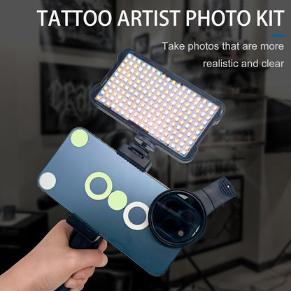 Professional Tattoo Photography Anti-2.0 Glare Kit 180 LED Beads（10W） INKSOULSUPPLY.COM