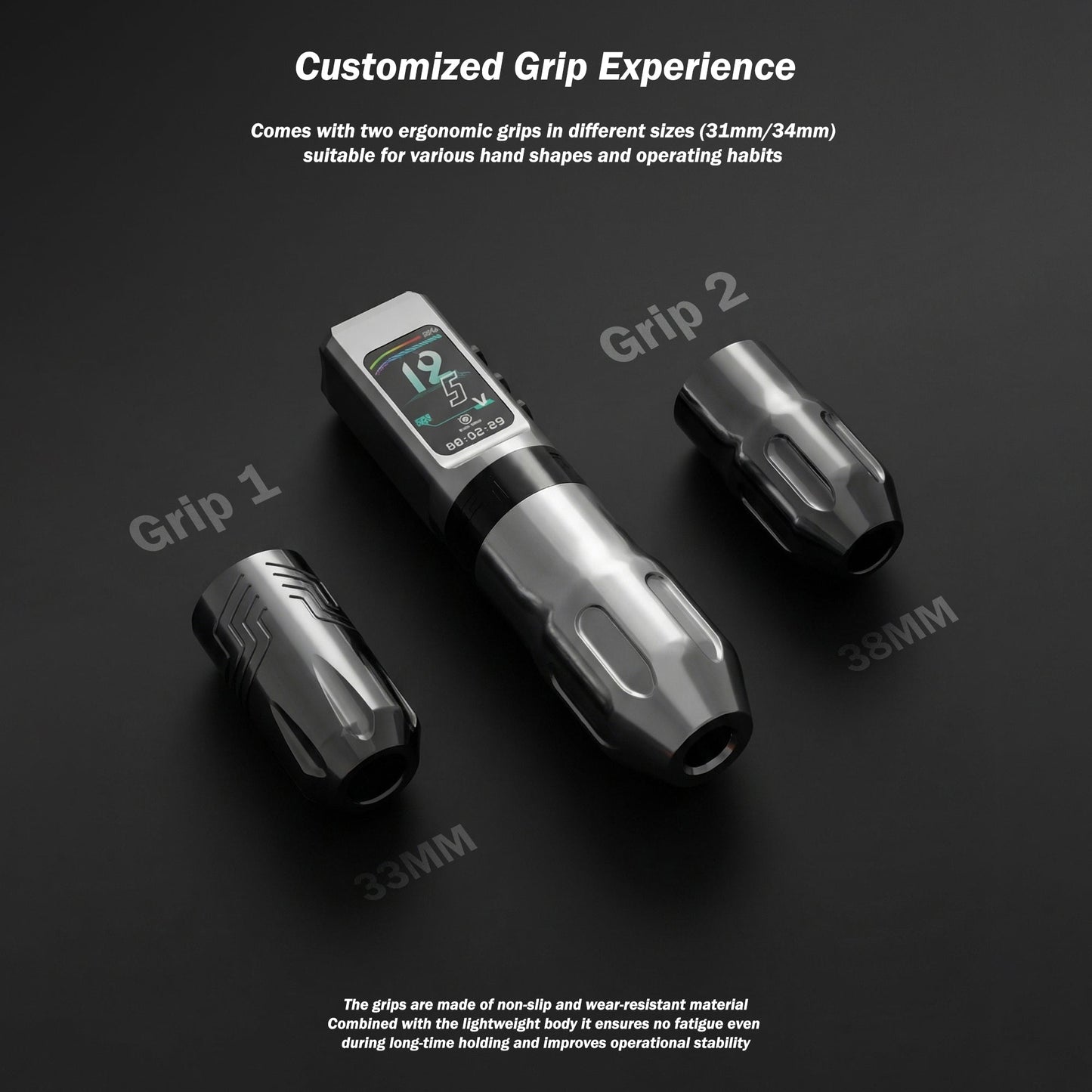 INKSOUL® Tattoo Machine Wiresles Pen 4.2MM Strokes Two Grips Two Batteries Two Modes 2 in 1 | HV6 PRO INKSOULSUPPLY.COM