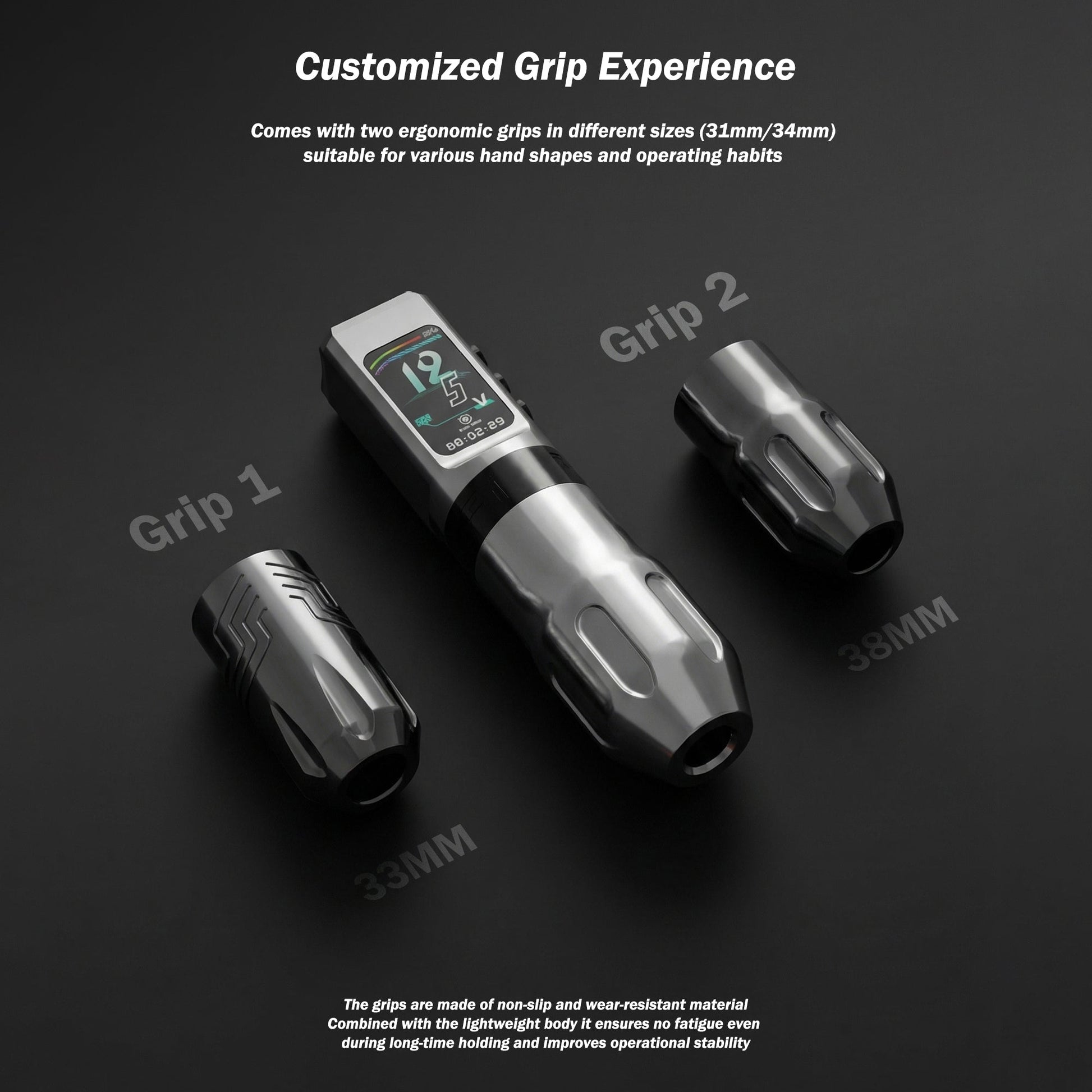 INKSOUL® Tattoo Machine Wiresles Pen 4.2MM Strokes Two Grips Two Batteries Two Modes 2 in 1 | HV6 PRO INKSOULSUPPLY.COM