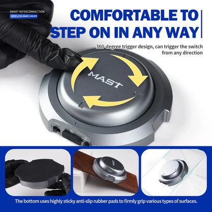 Mast Wireless Foot Pedal Smart Interconnection Bluetooth Pedal INKSOULSUPPLY.COM