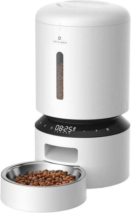 PETLIBRO Automatic Cat Feeder with Camera for Two Cats, 1080P HD Video with Night Vision, 5G Wifi Pet Feeder with Phone APP Control, 2-Way Audio for Cat & Dog, Low Food & Motion & Sound Alerts BazaarBox