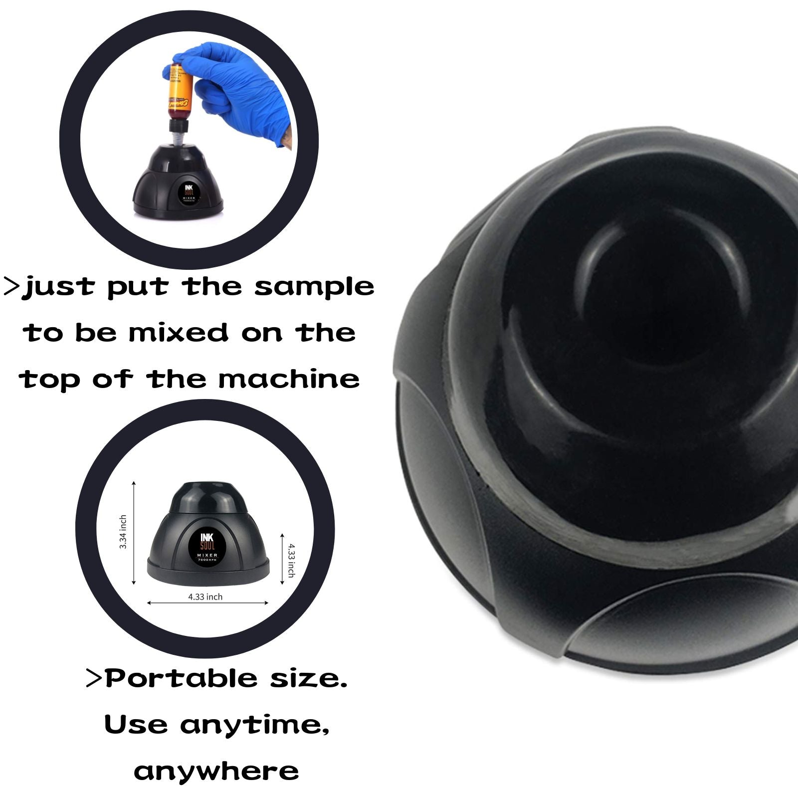 INKSOUL Vortex Mixer for Tattoo Ink-INKMIXER INKSOULSUPPLY.COM