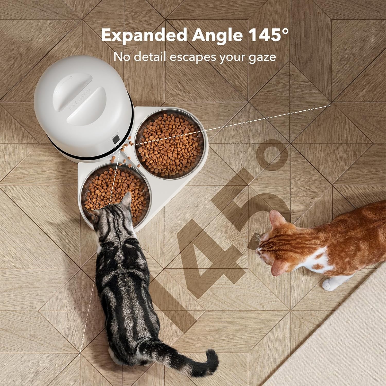 PETLIBRO Automatic Cat Feeder with Camera for Two Cats, 1080P HD Video with Night Vision, 5G Wifi Pet Feeder with Phone APP Control, 2-Way Audio for Cat & Dog, Low Food & Motion & Sound Alerts BazaarBox