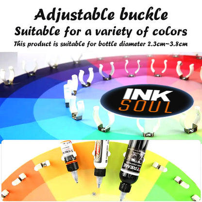 360° Tattoo Ink Display Turntable Wheel Rack INKSOULSUPPLY.COM