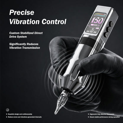 INKSOUL® Tattoo Machine Wiresles Pen 4.2MM Strokes Two Grips Two Batteries Two Modes 2 in 1 | HV6 PRO INKSOULSUPPLY.COM