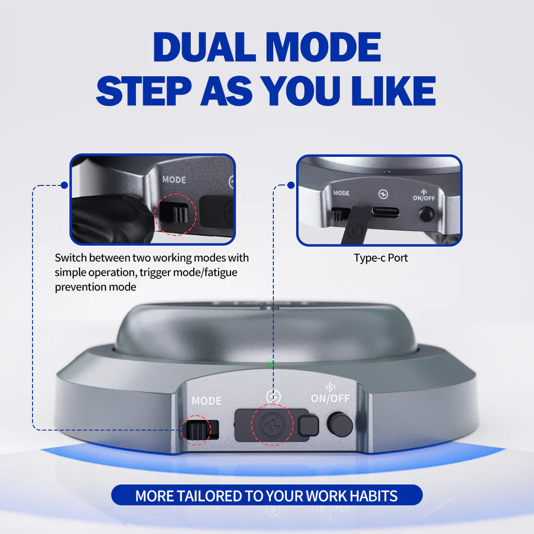 Mast Wireless Foot Pedal Smart Interconnection Bluetooth Pedal INKSOULSUPPLY.COM